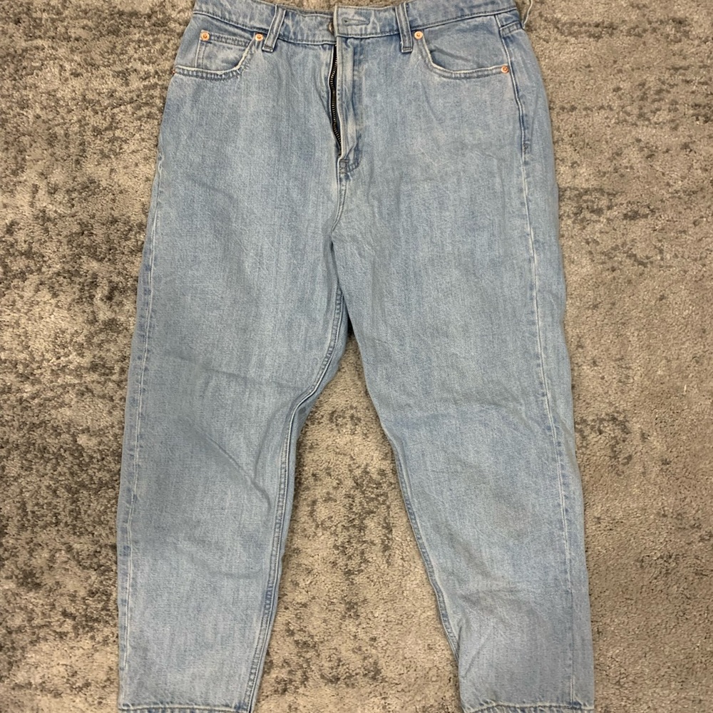 GAP 10/30 Light Wash Petite Mom High Rise Jeans